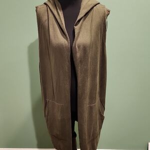 Cyrus Olive Hooded Vest